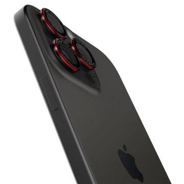 Spigen Optik Pro L-Series Glas.Tr „Ez Fit“ Kameraschutz 2er-Pack für iPhone 14 Pro / Pro Max / 15 Pro / Pro Max / 16 Pro / 16 Pro Max Schwarz