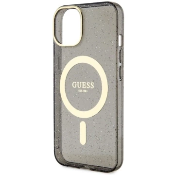 Etui Guess GUHMP14SHCMCGK für iPhone 14 6,1" Hardcase Glitter Gold MagSafe