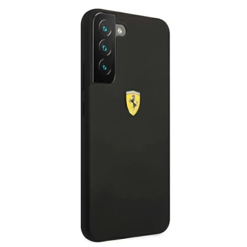 Ferrari Hardcase für Samsung Galaxy S22 schwarz/schwarz Hardcase On Track Silicone