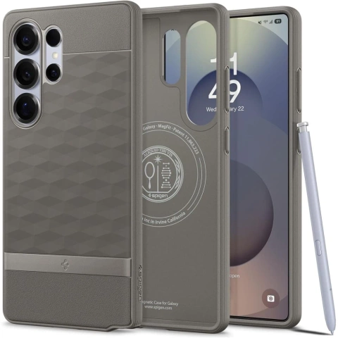 Etui do Samsung Galaxy S25 Ultra Ash Grey Spigen Parallax Mag MagSafe