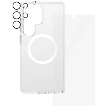 Zestaw CARE Flagship 3w1 do Samsung Galaxy S25 Ultra Etui+Szkło+Uchwyt