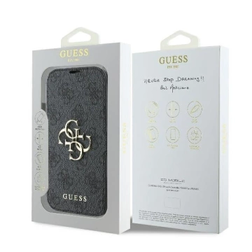 Guess GUBKP16X4GMGGR iPhone 16 Pro Max 6,9" czarny/black book 4G Metal Logo