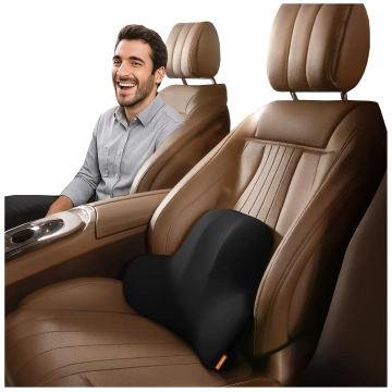 DR.MEDIC ErgoDrive™ Ergonomisches Lendenkissen für Autos, Fahrer, Beifahrer, Bürostühle, Gaming-Stühle und Sitze