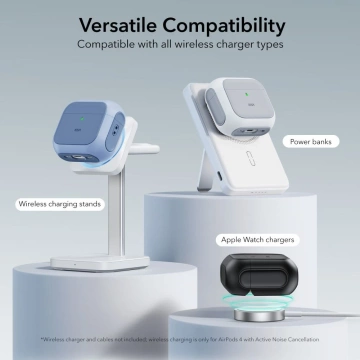 Etui ochronne na słuchawki ESR Orbit Halolock MagSafe Apple AirPods 4 Blue