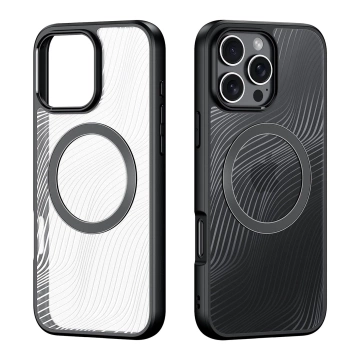 Etui do iPhone 16 Dux Ducis Aimo Mag z MagSafe - Czarny