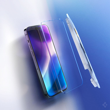 2x Spigen Glas.TR Panzerglas "EZ FIT" für Apple iPhone 14 Pro Max Klar