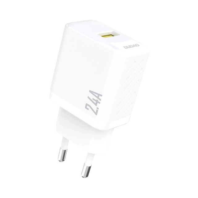 Ładowarka sieciowa Dudao A23 2.4A USB-A | Szybkie ładowanie | Biała