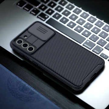 Etui do Samsung Galaxy S21 FE Nillkin CamShield Pro Black + Szkło