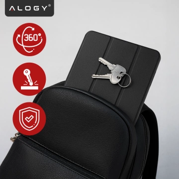 Etui do Lenovo Tab 10.1 TB-311, Smukłe Ochronne z Klapką, Składana Okładka Slim, Alogy BookGuard™ – Czarne