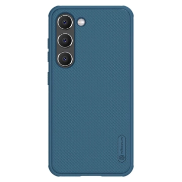 Nillkin Super Frosted Shield Pro Hülle für Samsung Galaxy S23 Armored Cover Phone Stand Blau