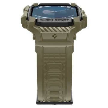 ETUI Z PASKIEM DO APPLE WATCH 10 (46MM) VINTAGE KHAKI SPIGEN RUGGED ARMOR PRO