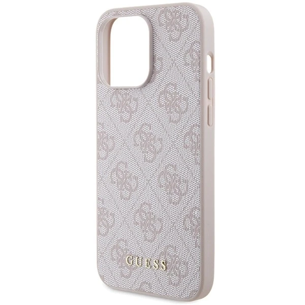 Etui Guess GUHCP15XG4GFPI do iPhone 15 Pro Max 6.7" różowy/pink hard case 4G Metal Gold Logo