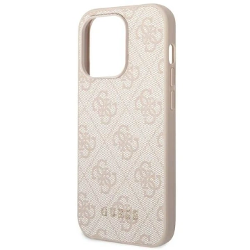 Etui Guess GUHCP14XG4GFPI für Apple iPhone 14 Pro Max 6,7" różowy/pink Hard Case 4G Metal Gold Logo
