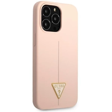 Guess GUHCP13LSLTGP iPhone 13 Pro / 13 6.1 "rosa / rosa Hardcase Silikondreieck