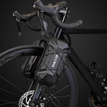 WILDMAN GD6X Plus 3L Scooter Case Rahmentasche Schwarz PU EVA