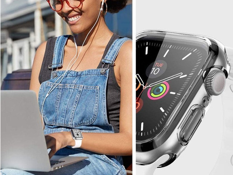 Etui Spigen Ultra Hybrid für die Apple Watch Serie 4/5/6/SE 40 mm Kristallklar