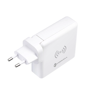 Forcell 4in1 Reiseladegerät 8000mAh QC3.0 USB-C Powerbank Induktion