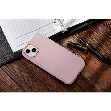 Etui futerał FRAME do Apple iPhone 15 pudrowy róż