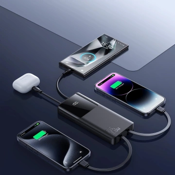 Joyroom 10000 mAh 22,5 W Powerbank mit 2 Kabeln – Bereit zum Aufladen