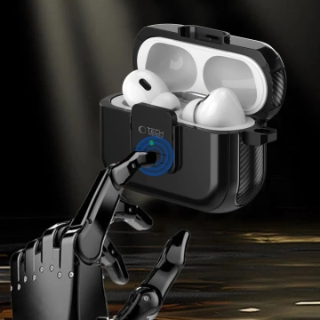 Defender Hook MagSafe Schutzhülle für Kopfhörer für Apple Airpods Pro 1/2 Schwarz