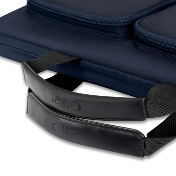 Torba Tech-Protect Defender Bag Laptop 17" Navy Blue z paskiem