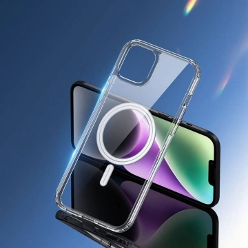 DUX DUCIS Clin Mag – transparente Hülle kompatibel mit MagSafe für iPhone 15 Pro