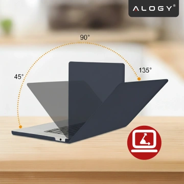 Etui do Apple Macbook Air 13.6 2022-2025 (M2/M3/M4) – elastyczna, matowa obudowa ochronna, lekka i odporna – Alogy AirGuard™ Granatowy