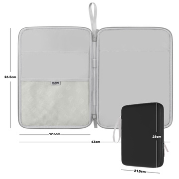 Alogy Tragetasche für Tablet Slider bis 12,9 Zoll Schwarz