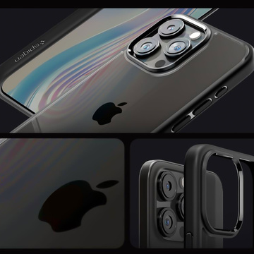 Hülle für iPhone 15 Pro Max Spigen Ultra Hybrid Case, mattschwarze Rückseite