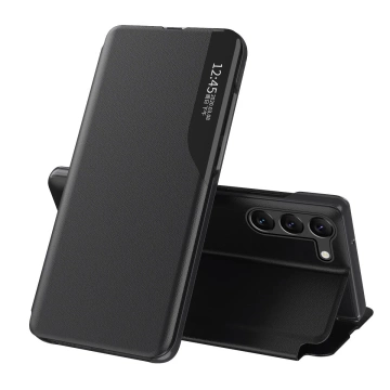 Etui Eco Leather View Case do Samsung Galaxy S23 z klapką podstawka czarne