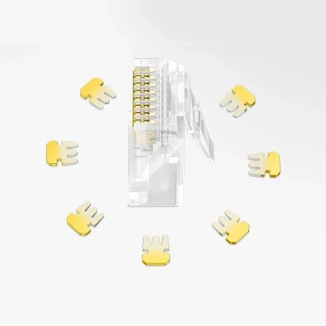 Wtyczka UGREEN złączka końcówka RJ45 8P8C Cat 6 przezroczysty (50961)