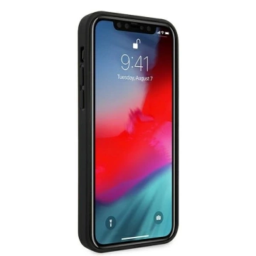 Etui na telefon Ferrari iPhone 12/12 Pro 6,1" czarny/black hardcase On Track Perforated