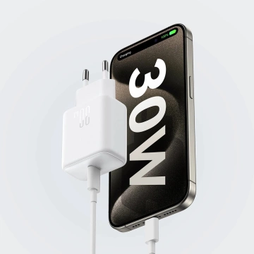 Joyroom JR-TCF24 USB-C PD 30W QC SFC Netzwerkladegerät – Weiß