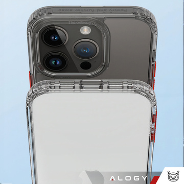 Alogy Protective Case Schutzhülle für Apple iPhone 14 Pro Max Schwarz und Klarglas