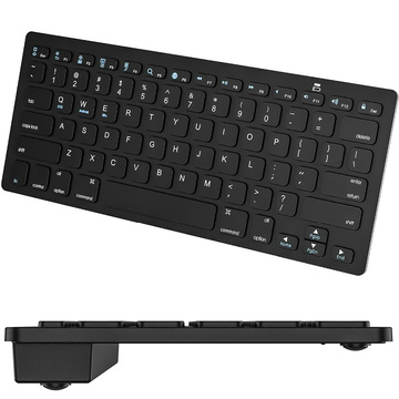 Klawiatura Bezprzewodowa Bluetooth BT 3.0 uniwersalna do iPad iMac iOS Android Windows slim Czarna
