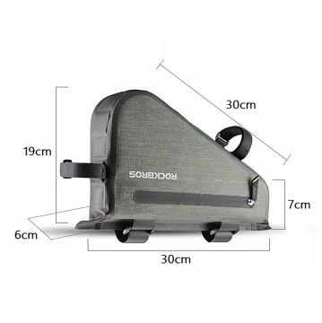 Torba rowerowa Rockbros AS-017 5L Na Ramę Wodoodporna Zielona
