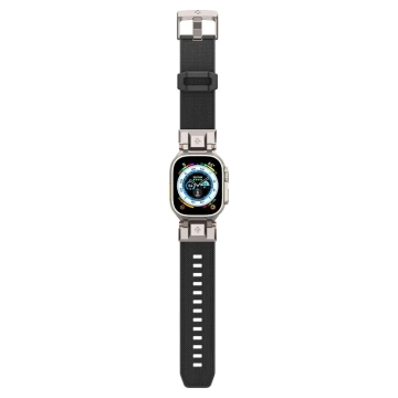 Das Spigen Durapro Armor-Armband für die Apple Watch 4 / 5 / 6 / 7 / 8 / 9 / Se / Ultra 1 / 2 (42 / 44 / 45 / 49 mm) ist eine Kombination aus modernen Materialien, die Haltbarkeit und Stil vereinen und so ein Unikat schaffen Zubehör für Ihre Smartwatch.