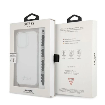 Guess GUHCP13XKPSBK iPhone 13 Pro Max 6,7" Transparente Hardcase Black Pearl