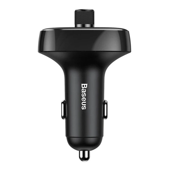 Transmiter FM Baseus Bluetooth 4.2 mp3 + ładowarka samochodowa 2x USB 3.4A  zestaw głośnomówiący MicroSD