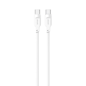 Kabel USMAS USB-C na USB-C PD Fast Charging 1.2m biały