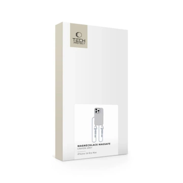 Etui für iPhone 16 Pro Max Tech-Protect Magnecklace MagSafe Grau