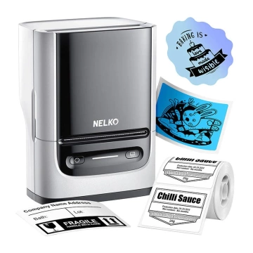 Termiczna drukarka etykiet Nelko PM220 Bluetooth USB-C biała