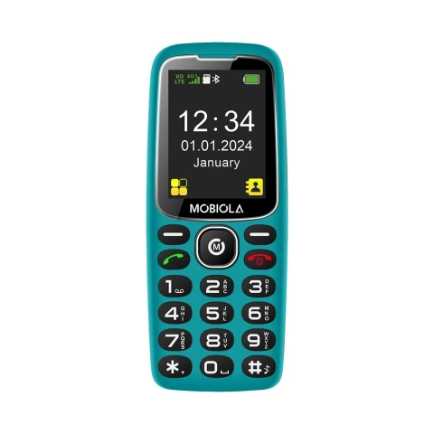 GSM-Telefon Mobiola MB4120 4G für Senioren Türkis