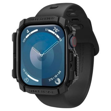 SPIGEN RUGGED ARMOR PRO Hülle für Apple Watch 10 (46 mm) in Mattschwarz