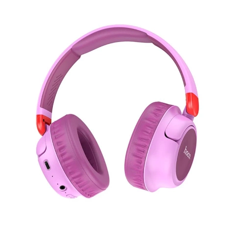 HOCO W43 Kabellose Bluetooth On-Ear-Kopfhörer Lila Pink