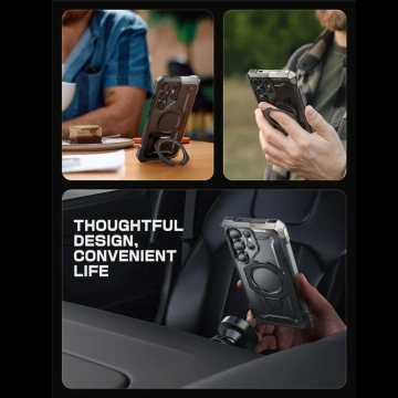 Etui für Samsung Galaxy S25 Ultra Supcase UB Grip Mag MagSafe Schwarz