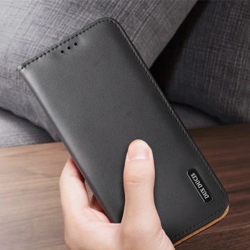 Etui ochronne Dux Ducis Hivo do Samsung Galaxy S23+ pokrowiec z klapką portfel podstawka blokada RFID Czarne
