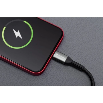 Kabel USB-C do Lightning 27W 3m Nylon PD Forcell Aluminiowy Czarny