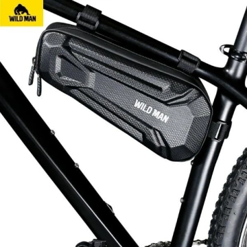 Wildman XT9 XL Fahrradtasche Rahmentasche 1,8L Wasserdicht Schwarz