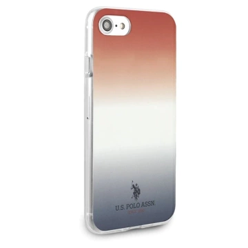 Etui na telefon US Polo Gradient Pattern Collection  iPhone 7/8/SE 2020 / SE 2022 czerwono-niebieski/blue&red